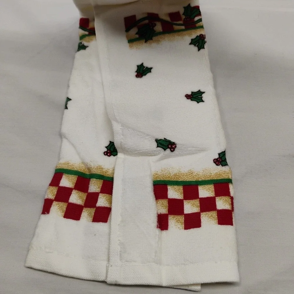 NWT Pillsbury Doughboy Warm‎ Greeting Christmas Oven Mitt & Hand Towel 1998